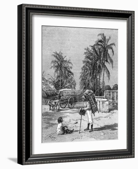 Coffee, Guatemala, Village-J. Hellawells-Framed Art Print