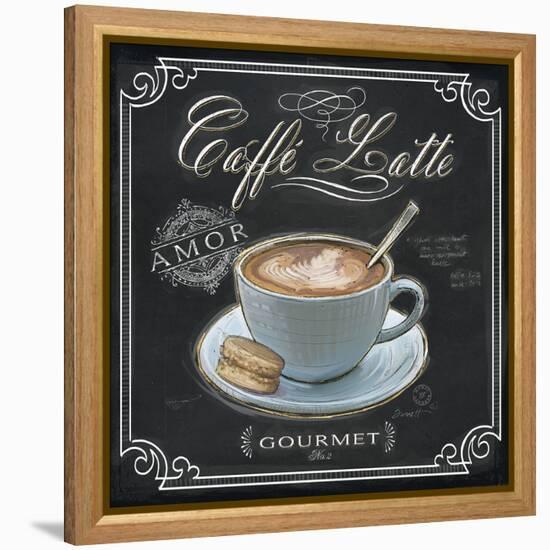 Coffee House Caffe Latte-Chad Barrett-Framed Stretched Canvas