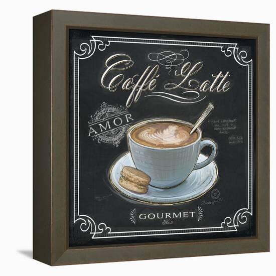 Coffee House Caffe Latte-Chad Barrett-Framed Stretched Canvas