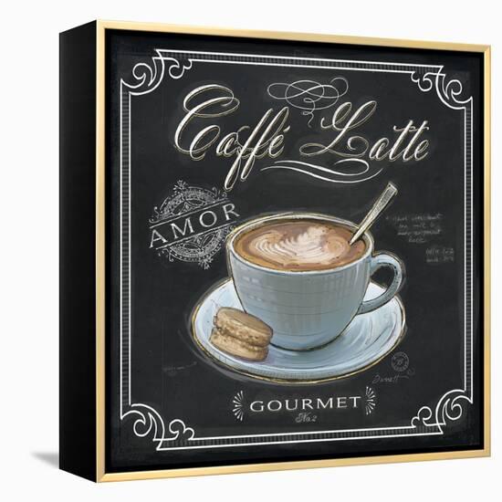 Coffee House Caffe Latte-Chad Barrett-Framed Stretched Canvas