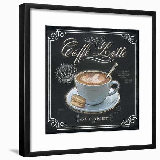 Coffee House Caffe Latte-Chad Barrett-Framed Art Print