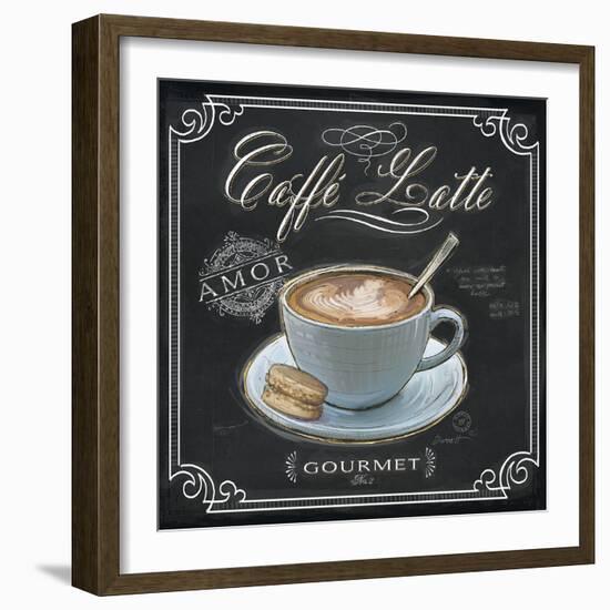 Coffee House Caffe Latte-Chad Barrett-Framed Art Print