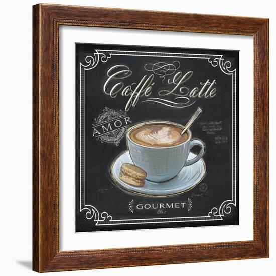 Coffee House Caffe Latte-Chad Barrett-Framed Art Print