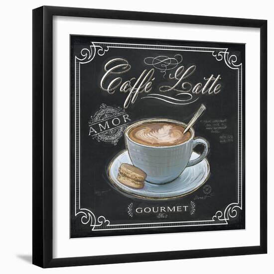 Coffee House Caffe Latte-Chad Barrett-Framed Art Print