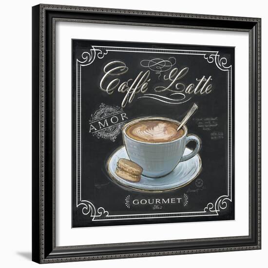 Coffee House Caffe Latte-Chad Barrett-Framed Art Print