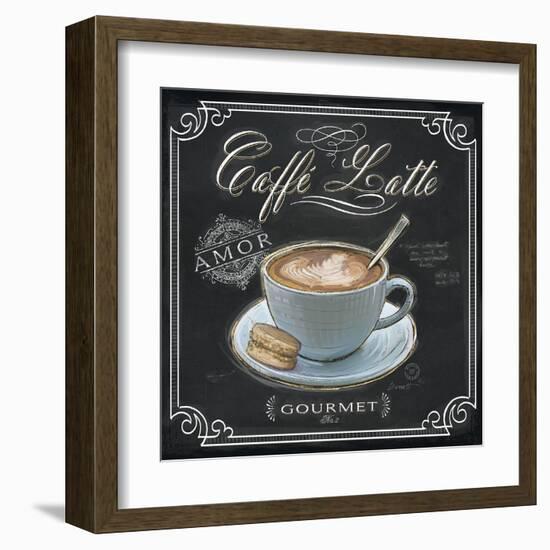 Coffee House Caffe Latte-Chad Barrett-Framed Art Print