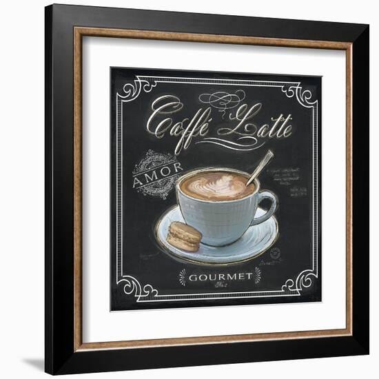 Coffee House Caffe Latte-Chad Barrett-Framed Art Print