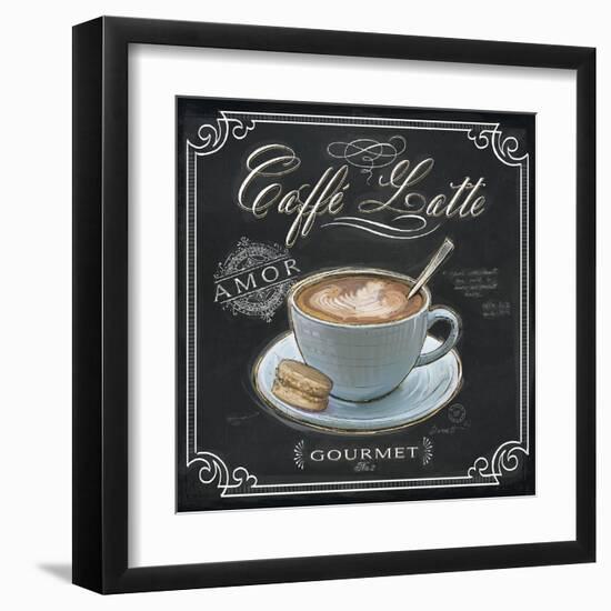 Coffee House Caffe Latte-Chad Barrett-Framed Art Print