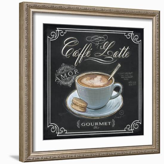 Coffee House Caffe Latte-Chad Barrett-Framed Art Print