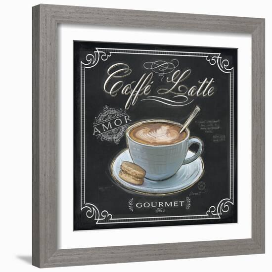 Coffee House Caffe Latte-Chad Barrett-Framed Art Print