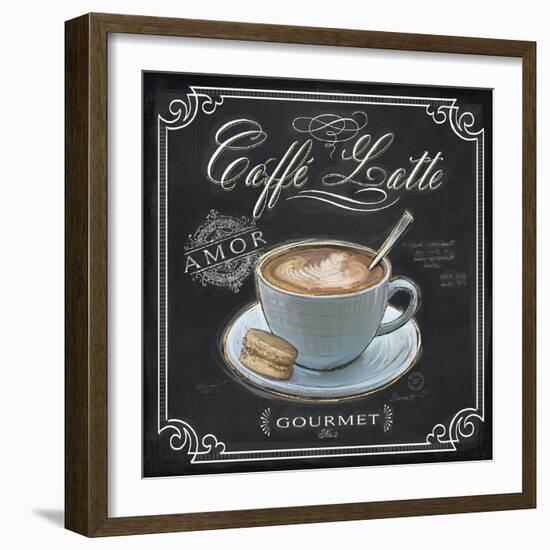 Coffee House Caffe Latte-Chad Barrett-Framed Art Print