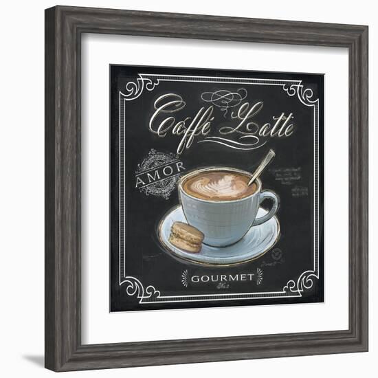 Coffee House Caffe Latte-Chad Barrett-Framed Art Print