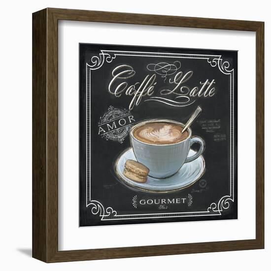 Coffee House Caffe Latte-Chad Barrett-Framed Art Print