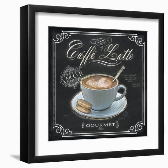 Coffee House Caffe Latte-Chad Barrett-Framed Art Print