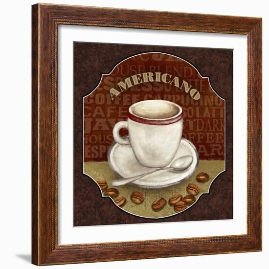 Coffee Illustration II-Abby White-Framed Art Print