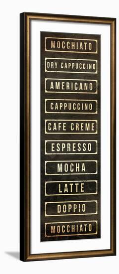 Coffee List-OnRei-Framed Art Print