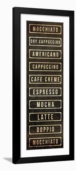 Coffee List-OnRei-Framed Art Print