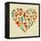 Coffee Love Beans Illustration-cienpies-Framed Stretched Canvas