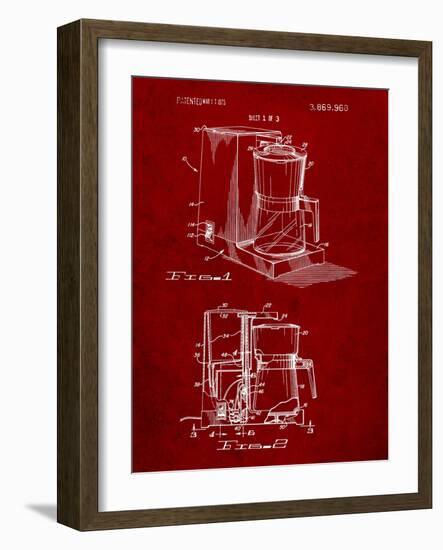 Coffee Maker Patent-Cole Borders-Framed Art Print