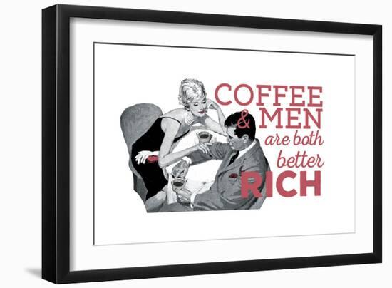 Coffee & Men-null-Framed Giclee Print