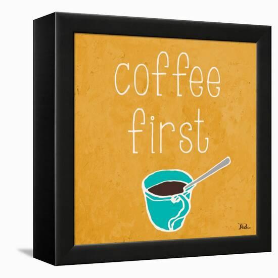 Coffee or Wine I-Patricia Pinto-Framed Stretched Canvas