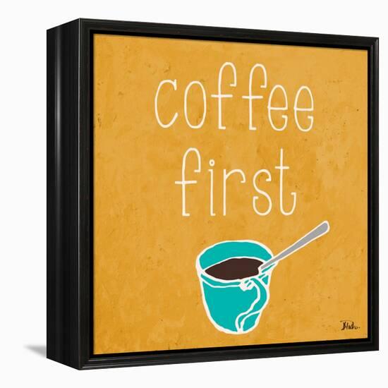 Coffee or Wine I-Patricia Pinto-Framed Stretched Canvas