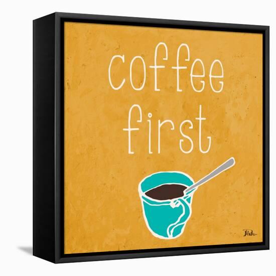 Coffee or Wine I-Patricia Pinto-Framed Stretched Canvas