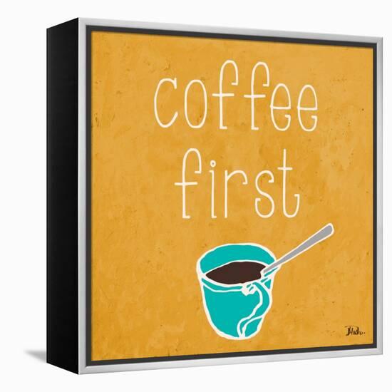 Coffee or Wine I-Patricia Pinto-Framed Stretched Canvas