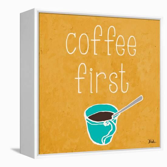 Coffee or Wine I-Patricia Pinto-Framed Stretched Canvas