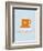 Coffee Poster Orange-NaxArt-Framed Art Print