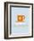 Coffee Poster Orange-NaxArt-Framed Art Print