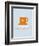 Coffee Poster Orange-NaxArt-Framed Art Print