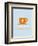 Coffee Poster Orange-NaxArt-Framed Art Print