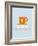 Coffee Poster Orange-NaxArt-Framed Art Print