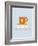 Coffee Poster Orange-NaxArt-Framed Art Print