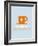 Coffee Poster Orange-NaxArt-Framed Art Print