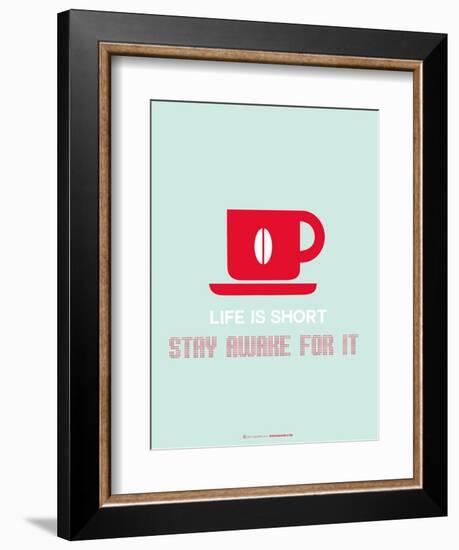 Coffee Poster Red-NaxArt-Framed Art Print