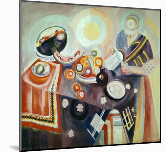 Coffee Pot or Portugeuse Still Life, 1916-Robert Delaunay-Mounted Giclee Print