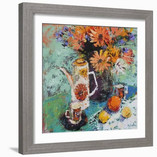 Coffee Pot Still Life-Sylvia Paul-Framed Giclee Print