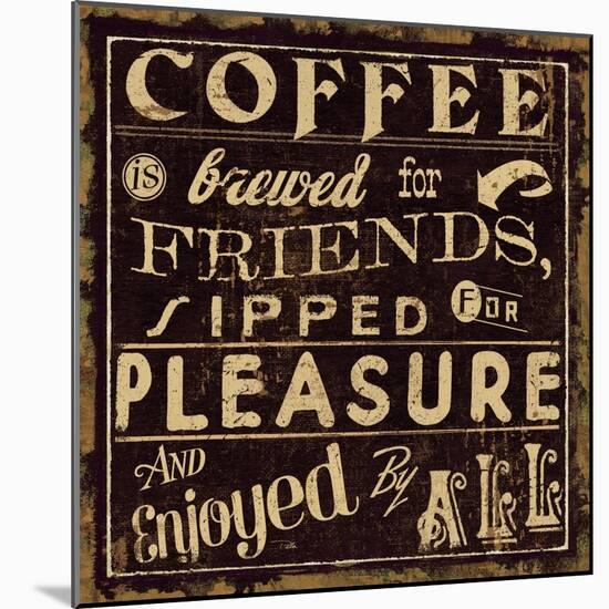 Coffee Quote II-Pela Design-Mounted Art Print