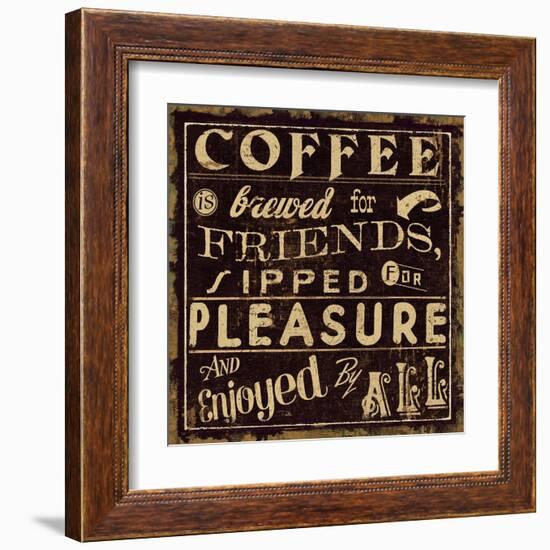 Coffee Quote II-Pela Design-Framed Art Print