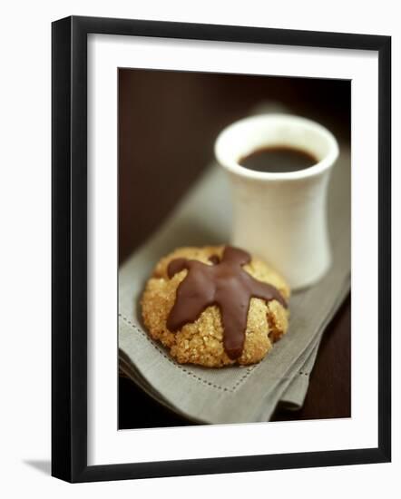 Coffee Sand Biscuits with Chocolate Icing-Jean Cazals-Framed Photographic Print