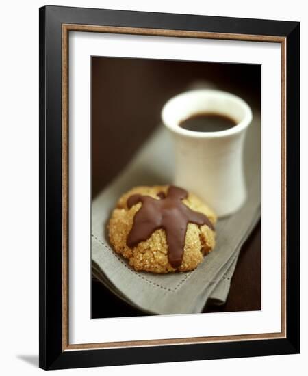 Coffee Sand Biscuits with Chocolate Icing-Jean Cazals-Framed Photographic Print