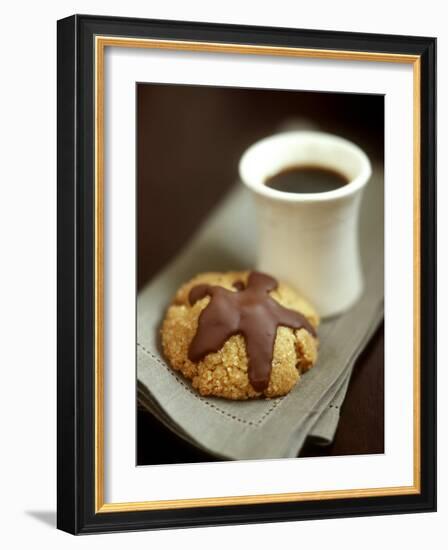 Coffee Sand Biscuits with Chocolate Icing-Jean Cazals-Framed Photographic Print