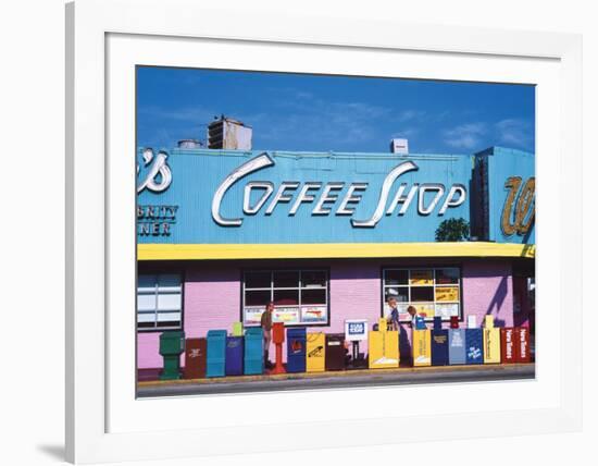 Coffee Shop, Florida-Sylvain Grandadam-Framed Art Print