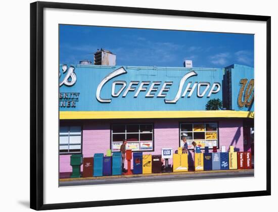 Coffee Shop, Florida-Sylvain Grandadam-Framed Art Print