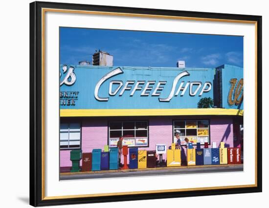 Coffee Shop, Florida-Sylvain Grandadam-Framed Art Print