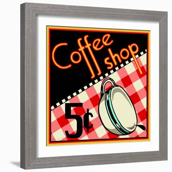 Coffee Shop-Kate Ward Thacker-Framed Giclee Print