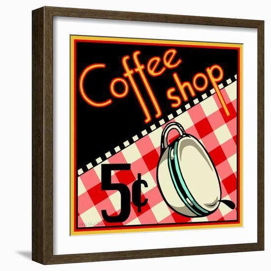 Coffee Shop-Kate Ward Thacker-Framed Giclee Print