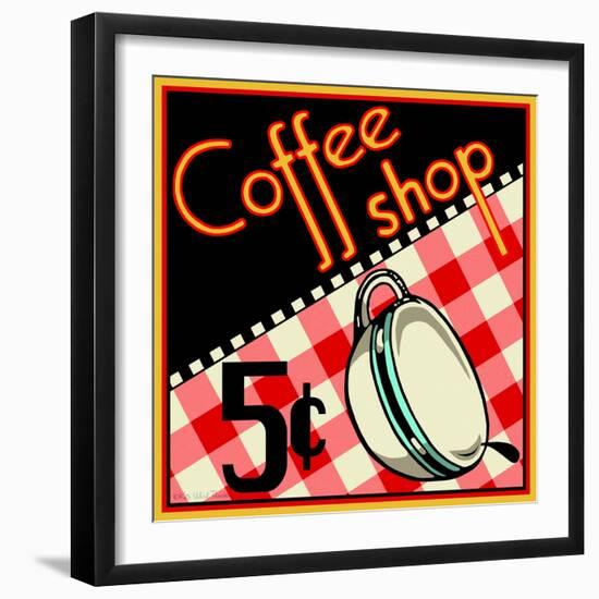 Coffee Shop-Kate Ward Thacker-Framed Giclee Print